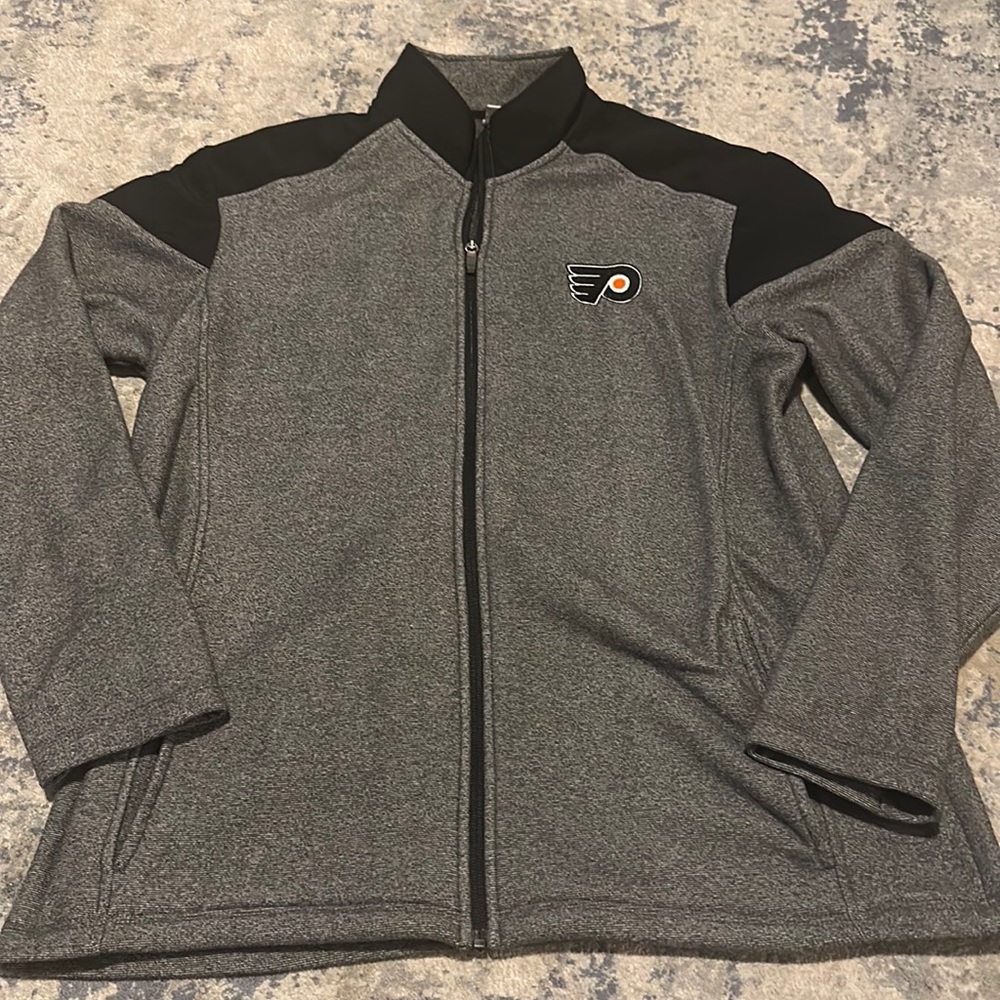 NWOT Men’s NHL Philadelphia Flyers super soft full zip jacket size L